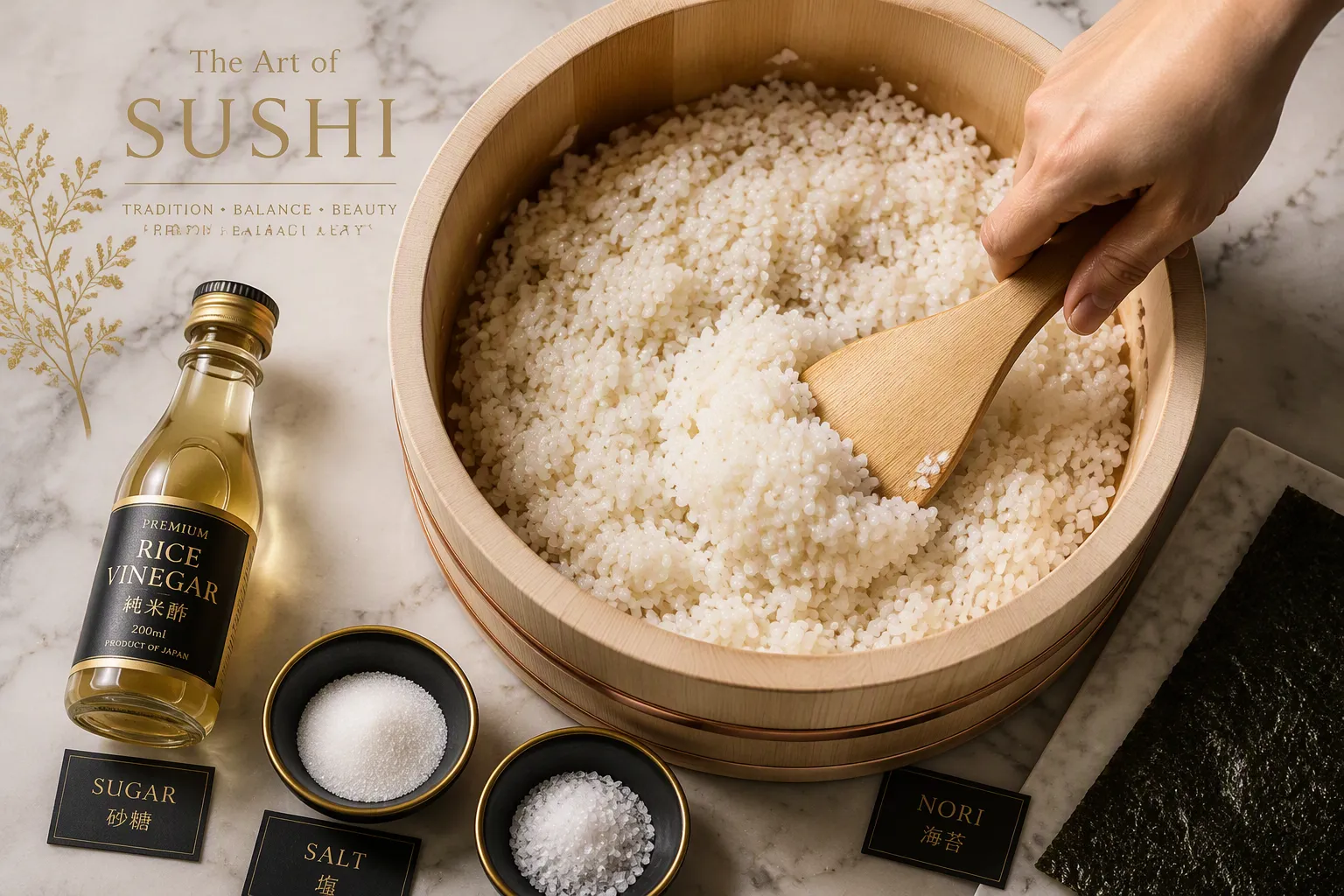 Sushi Rice with Rice Vinegar